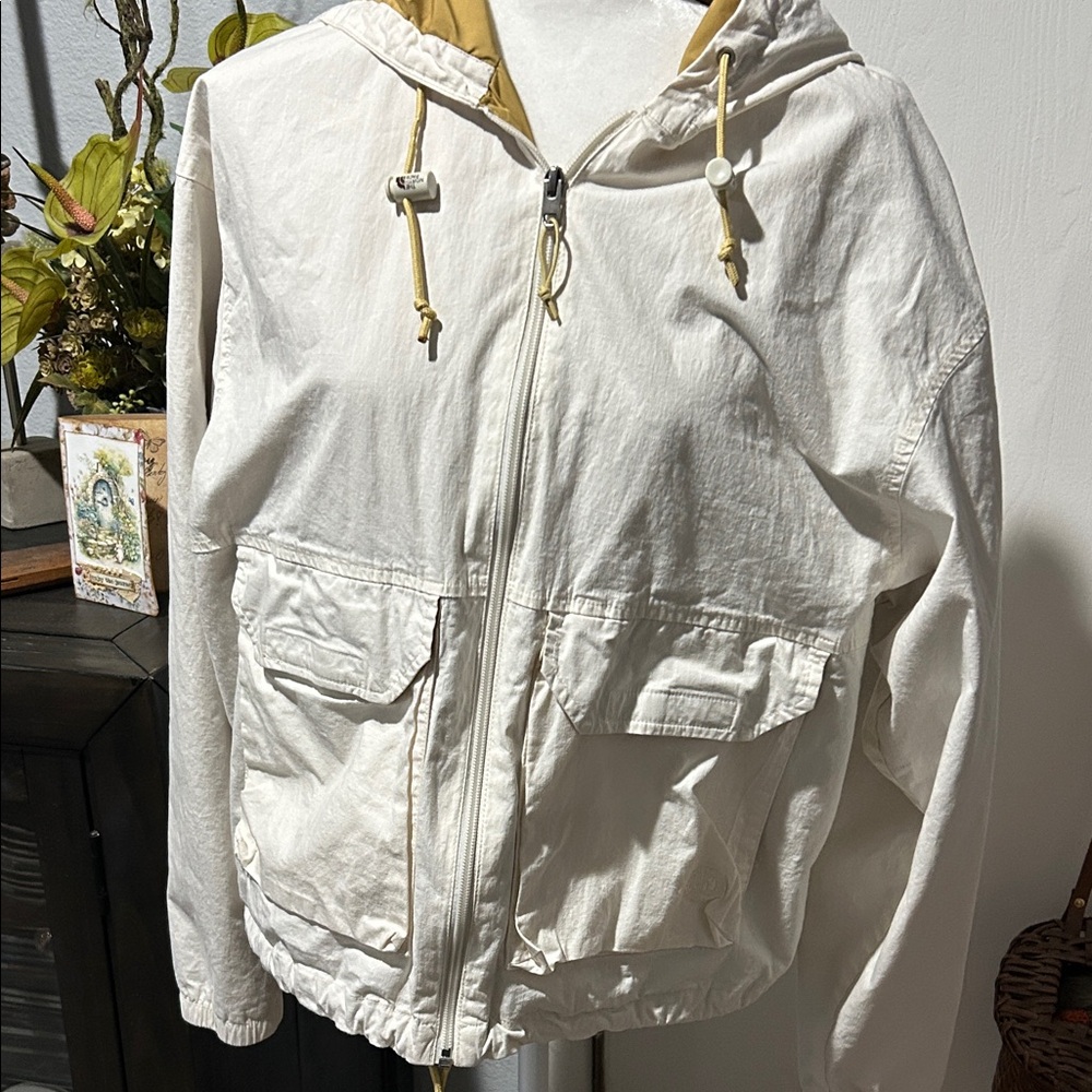 The North Face White Hooded Jacket